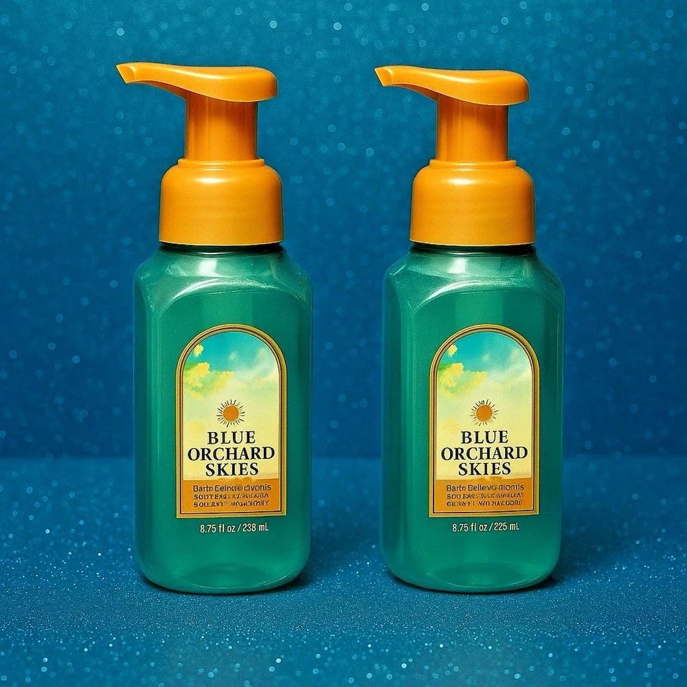 Bath & Body Works Blue Orchard Skies Foaming Hand Soap 2 Pack • NEW • 8.75 oz